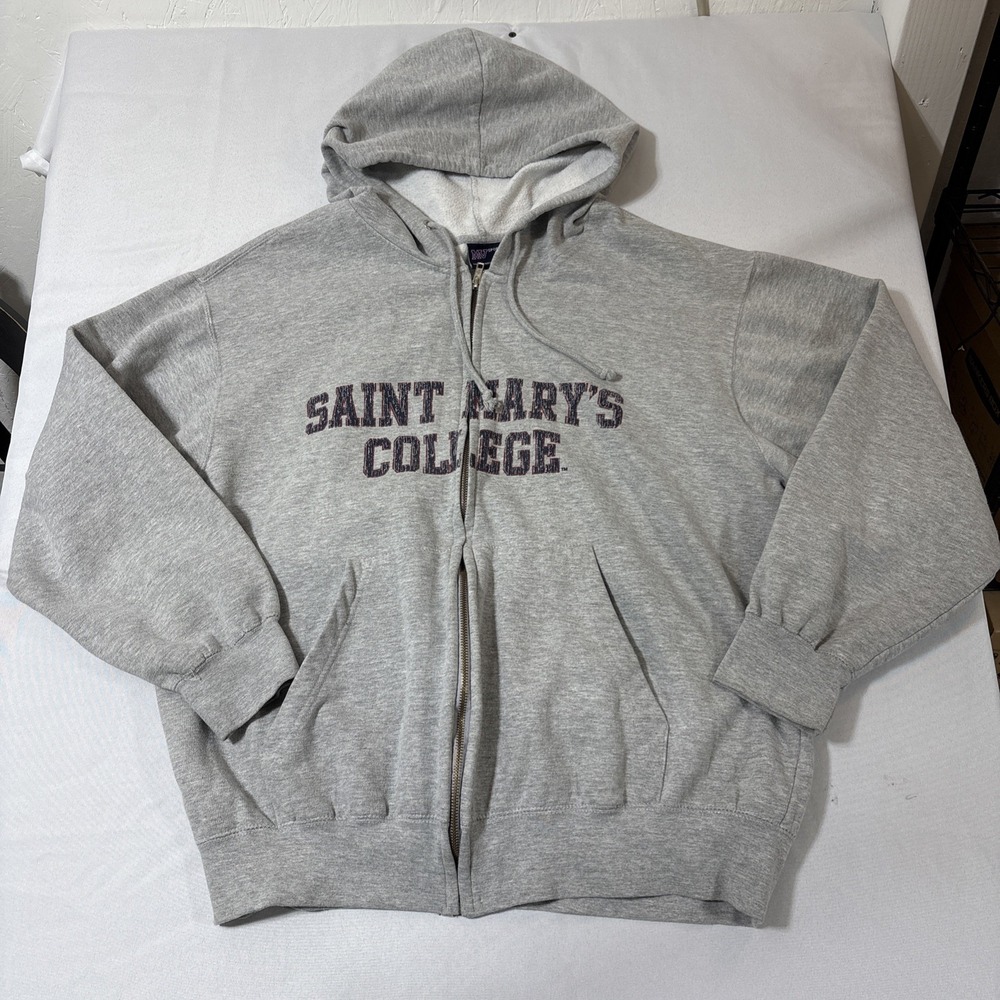 Saint Mary's College MV Sports Full Zip Hoodie Gray XL